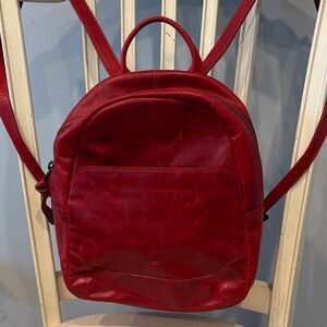 Frye Red Leather Melissa Backpack